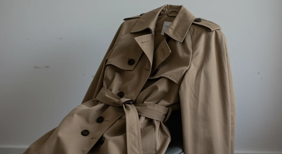 Elegant trench coat as a wardrobe investment