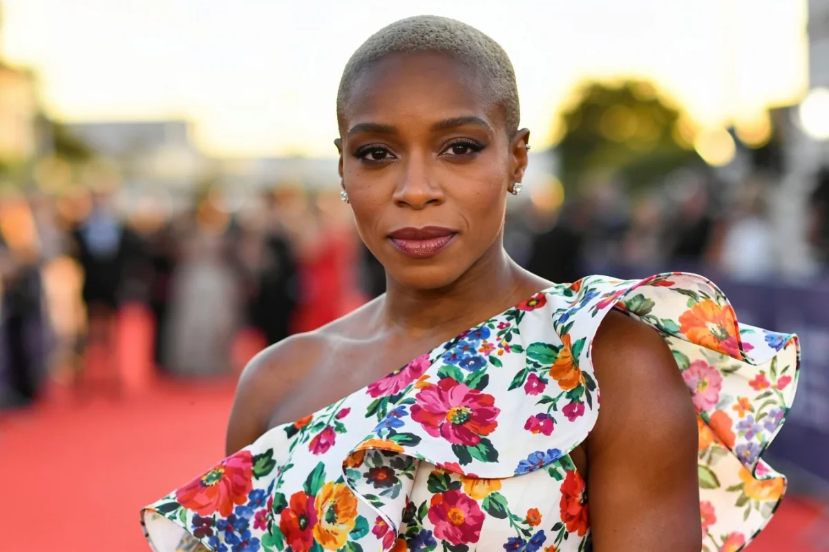 Cynthia Erivo Asymmetrical Floral Dress Red Carpet Look